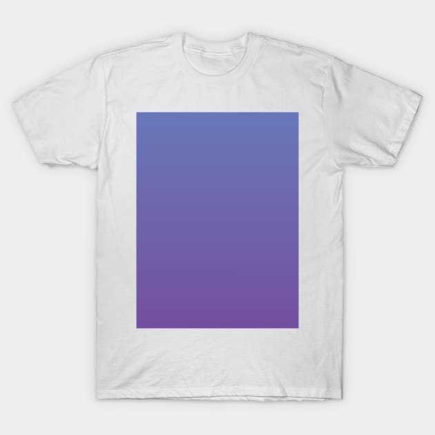 Violet Blue to Purple Ombre Fade Sunset Gradient T-Shirt by squeakyricardo